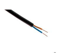 Zenitech - Câble d'alimentation électrique U-1000 R2V 2x1,5 mm² noir 100 m