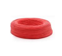 Câble électrique UL1007 en cuivre étamé isolé PVC, 2/10 m, for éclairage LED, 300 V, 30 28 26 24 22 20 18 16 AWG, for lampes LED.(Red,2 METERS_20AWG)