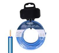 Câble électrique unifilaire EDM 28582 bleu 20 m h07z1-k - Marque : EDM Product - EAN : 8425998285826