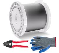 Câble en acier Câble métallique inoxydable Ф3,18mm x 305m - 7,1kN - 7x7 torons - Câble à haute résistance pour la construction et l'industrie