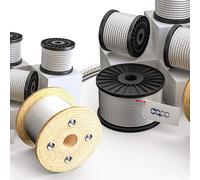 Câble en acier inoxydable, 3 mm x 20 m, acier inoxydable INOX, structure 7x19, souple