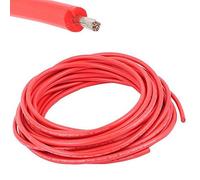 Câble en cuivre de 3 m - Matériaux en silicone - Super flexible - Doux - Haute température - Haute tension - 22 AWG 40 kV.