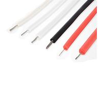 Câble en fil de silicone cuivre étamé | Multicolore plusieurs tailles : électrique, lignes de contrôle, câblage de l'appareil.(Black,10meter 20KV 22AWG)