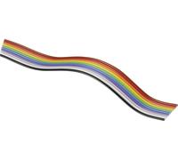Câble en nappe BKL Electronic 10120159 Pas: 1.27 mm 20 x 0.08 mm² multicolore Marchandise vendue au mètre