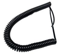 Câble enroulé 2 noyaux 1,5 mm carré spirale mise à la terre électrostatique fil à ressort câble de mise à la terre fil bobine rétractable (taille : Spiral length 1 mètre)(Spiral length 0.5 meter)
