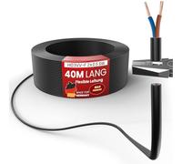 Câble flexible en plastique H03VV-F 2 x 0,5 m - Noir - 40 m