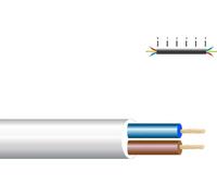 Câble H05vv-f 2x2.5mm2 Blanc Câble Souple H05vv-f Pour Usage Domestique. - Sediles