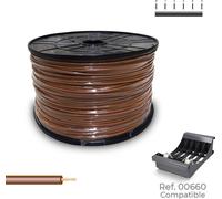 Câble H07z1-k 2.5mm2 Brun Câble Unipolaire Sans Halogène, Sécurité Incendie Accrue. - Sediles