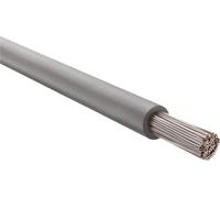 Câble HELU FÜNFNORM 1×4 mm² AWG12 GY (gris) – conducteur simple gris, diamètre nominal 4,6 mm, tension nominale Uo/U 450 V/750 V selon UL/CSA 600 V - 1