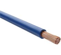 Câble HELU H07V-K 1x4mm² DBU (bleu foncé), monoconducteur, gaine PVC bleu foncé, diamètre extérieur 4,8 mm, tension nominale Uo/U 450V/750V - 1 mètre