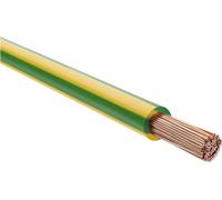 CÂBLE HELU H07V-K 1X4mm² GNYE (vert/jaune) Conducteur unique PVC vert/jaune AD 4,8mm Tension nominale Uo/U 450V/750V - 1 mètre