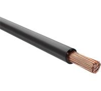 CÂBLE HELU H07V-K 1X6 mm² BK (noir) Conducteur unique PVC noir AD 5,3 mm Tension nominale Uo/U 450 V/750 V - 1 mètre