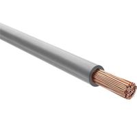Câble HELU H07V-K 1x6mm² gris (grau), monoconducteur, gaine PVC grise, diamètre extérieur 5,3 mm, tension nominale Uo/U 450V/750V - 1 mètre