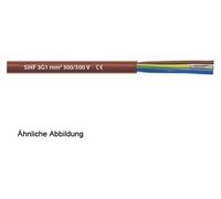 CÂBLE HELU SiHF 5G1,5 mm² Câble en silicone AD 9,6 mm Tension nominale Uo/U 300 V/500 V - 1 mètre