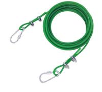 CâBle Inox Garde-Corps, Câble métallique Flexible enduit de PVC vert, fil d'acier 3,0m à 20m, en acier inoxydable Uso apto para corde linge, support serre, hangar 4mm(3.0 M)