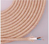 Câble Jute Tressé Edm 2x0,75mm Esthétique Vintage, Sécurité électrique - Edm