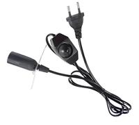 Câble Lampe Sel Variateur 1,8m Noir Douille Prise Éclairage Décoratif | Cordon remplacement, pierre cristal ambiance zen, interrupteur intensité réglable, discret élégant, alimentation pratique