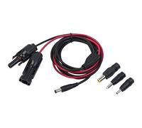 Revolt Câble avec prise compatible avec MC4 vers DC 5,5 x 2,1 mm et 3 adaptateurs - 2 m