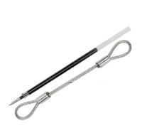 Câble Métallique Câble en acier inoxydable revêtu de PVC 1,5 à 3 mm avec boucles aux deux extrémités(3.0mm,2M)