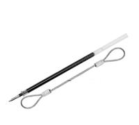 Câble Métallique Câble en acier inoxydable revêtu de PVC 1,5 à 3 mm avec boucles aux deux extrémités(2mm,2M)