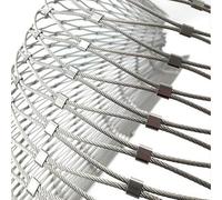 Câble métallique en acier inoxydable 304 - Filet flexible et robuste pour balcon, escaliers, clôture de jardin, enclos pour animaux, cage à volaille, 1 x 5 m
