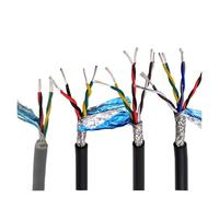 Câble multiconducteur blindé, Fil de cuivre étamé | Gris 2/4/6/8 cœurs 5 mètres contrôle audio du signal RS485(8 Cores 5Meters)