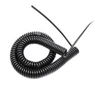 Câble multiconducteur enroulé bouclé 24AWG 2 Core 1,2-5 mètres | Câble à ressort en spirale 0,2 mm², extension facile, rétraction, élastique flexible(5 meters)
