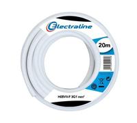 Electraline 11725 Couronne de Cable H05 VV-F 3G1 20M Blanc