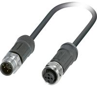 Câble non blindé pour capteurs/actionneurs pour applications extérieures Phoenix Contact SAC-4P-M12MS/5,0-28X/M12FS OD 1454118 Pôle: 4 Contenu: 1 pc(s)