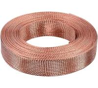Câble plat tressé en cuivre, Manchon de protection tressé en cuivre, câble Signal connexion extensible, gaine métallique