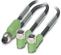 Câble pour capteurs/actionneurs Phoenix Contact SAC-3P-M8Y/2X0,3-PUR/M 8FR 1458703 Contenu: 1 pc(s)