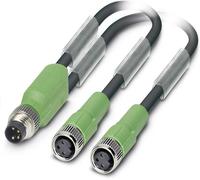 Câble pour capteurs/actionneurs Phoenix Contact SAC-3P-M8Y/2X0,3-PUR/M 8FS 1458664 Contenu: 1 pc(s)