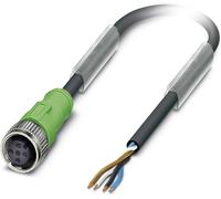 Câble pour capteurs/actionneurs Phoenix Contact SAC-4P-10,0-PVC/M12FS BK 1515743 Contenu: 1 pc(s)