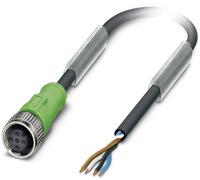 Câble pour capteurs/actionneurs Phoenix Contact SAC-4P-10,0-PVC/M12FS BK 1515743 Contenu: 1 pc(s)