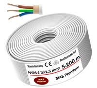 Câble pour pièce humide de 5 à 200 m câble d'alimentation câble gaine NYM-J 3...