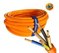 Câble PUR H07BQ-F 5x4 mm² Orange haute visibilité 100m