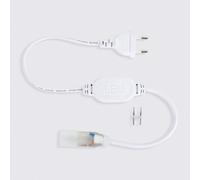 Câble Rectificateur Pour Gaine Néon Led Flexible 7.5w/M 220v Ac 120 Led/M Semi-Circulaire 180° Monochrome Ip67 Blanc