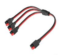 Câble répartiteur solaire en Y de 30 cm 12 AWG, 1 à 3 connecteurs photovoltaïques pour camping-car pour câblage parallèle de batterie, pour cordon de distribution d'alimentation extérieur
