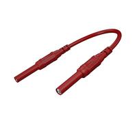 Câble robuste 4 mm femelle vers femelle 60 V 32 A - Précision du courant soudé - Associés soudés - Fil vernis flexible DAD - 1 m - Couplage de soudage