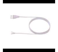Câble secteur Bachmann 202.285 Blanc 3m, 250V, 2 conducteurs 0.75mm², connecteur mâle droit, gaine PVC