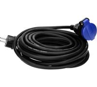 Câble secteur Rallonge à contact de protection, 30m, 3x1,5mm², IP44, noir