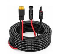 Câble solaire 10 m avec connecteur solaire MC4 sur XT60 - Câble adaptateur, résistant aux UV, câble de prolongation de panneau solaire haute performance 12 AWG pour générateur solaire
