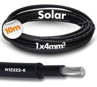 Câble solaire 10 m Lapp ÖLFLEX© SOLAR XLR-R 1X4 mm² WH/BK