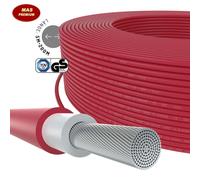 Câble solaire 5-200 m câble solaire H1Z2Z2-K 10 mm² rouge photovoltaïque sans...