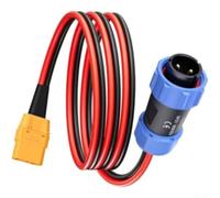 Câble solaire Aviation vers XT90 12 AWG pour station d'alimentation étanche IP68 pour Ecoflow pour Bluetti pour générateur solaire Anker, panneau pliable, 1 m