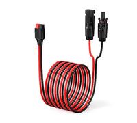 Câble Solaire vers Anderson 10AWG, Câble de Charge Solaire, Connector Anderson 45A pour Centrale Électrique, Panneau Solaire, Générateur Solaire(3m)