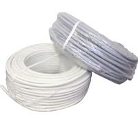 Câble souple HO5 VV-F 50 m 2 x 1,5 mm² blanc FILS & CABLES 007405 (DPA)