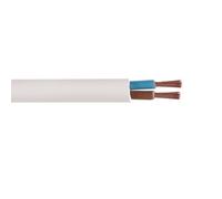 Bobinot de câble - Bobine de Fils électrique - Câble électrique - Couronne de câble - Couronne Bobinot Câble Souple HO5VV-F 2X1.5 mm ² -Blanc-142311, Blanc, 5 Mètres 2x 1.5 mm ²