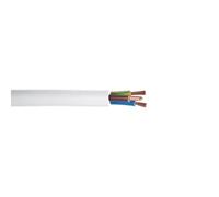 Câble souple HO5VV-F - 3 x 1,5 mm² - blanc - 5 m DEBFLEX