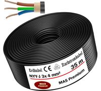 Câble souterrain haute tension, 35 m, NYY-J, 3 x 4 mm²
